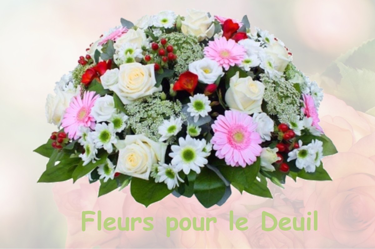 fleurs deuil LAMANON